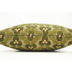 Fabric Pillow,Fabric Pillow 24x24, Moss Green Tiger Eyes Pattern Turkish Jacquard Fabric Pillow, Decorative Throw Lumbar Pillow