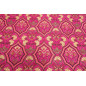 Upholstery Fabric, Turkish Pink Carnation Pattern Fabric By the Meter and By the Yard, Jacquard Chenille Upholstery Fabric