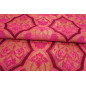 Upholstery Fabric, Turkish Pink Carnation Pattern Fabric By the Meter and By the Yard, Jacquard Chenille Upholstery Fabric