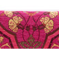 Upholstery Fabric, Turkish Pink Carnation Pattern Fabric By the Meter and By the Yard, Jacquard Chenille Upholstery Fabric