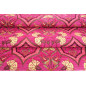 Upholstery Fabric, Turkish Pink Carnation Pattern Fabric By the Meter and By the Yard, Jacquard Chenille Upholstery Fabric