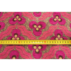 Upholstery Fabric, Turkish Fabric By the Meter and By the Yard, Pink Tiger Eye Pattern Jacquard Chenille Upholstery Fabric