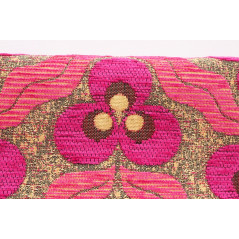 Upholstery Fabric, Turkish Fabric By the Meter and By the Yard, Pink Tiger Eye Pattern Jacquard Chenille Upholstery Fabric