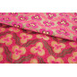 Upholstery Fabric, Turkish Fabric By the Meter and By the Yard, Pink Tiger Eye Pattern Jacquard Chenille Upholstery Fabric