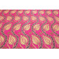 Upholstery Fabric, Turkish Fabric By the Meter, By the Yard, Pink Tulip Pattern Jacquard Chenille Upholstery Fabric