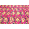 Upholstery Fabric, Turkish Fabric By the Meter, By the Yard, Pink Tulip Pattern Jacquard Chenille Upholstery Fabric