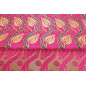 Upholstery Fabric, Turkish Fabric By the Meter, By the Yard, Pink Tulip Pattern Jacquard Chenille Upholstery Fabric