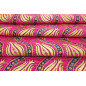 Upholstery Fabric, Turkish Fabric By the Meter, By the Yard, Pink Tulip Pattern Jacquard Chenille Upholstery Fabric