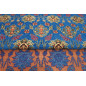 Upholstery Fabric,Turkish Fabric By the Meter, By the Yard, Navy Blue Tulip Pattern Jacquard Chenille Upholstery Fabric