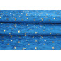 Upholstery Fabric,Turkish Fabric By the Meter, By the Yard, Navy Blue Arabian Night Pattern Jacquard  Upholstery Fabric