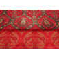 Upholstery Fabric, Turkish Fabric By the Meter, By the Yard, Red Tulip Pattern Jacquard Chenille Upholstery Fabric