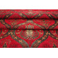 Upholstery Fabric, Turkish Fabric By the Meter, By the Yard, Red Tulip Pattern Jacquard Chenille Upholstery Fabric