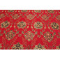 Upholstery Fabric, Turkish Fabric By the Meter, By the Yard, Red Tulip Pattern Jacquard Chenille Upholstery Fabric