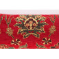 Upholstery Fabric, Turkish Fabric By the Meter, By the Yard, Red Tulip Pattern Jacquard Chenille Upholstery Fabric