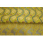 Upholstery Fabric,Turkish Fabric By the Meter, By the Yard, Green Tulip Pattern Jacquard Chenille Upholstery Fabric