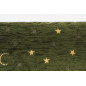 Upholstery Fabric, Turkish Fabric By the Meter, By the Yard, Moss Green Arabian Night Pattern Jacquard Upholstery Fabric