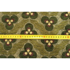 Upholstery Jacquard Fabric,Turkish Fabric By the Yard, Moss Green Tiger Eye Pattern Chenille Upholstery Fabric