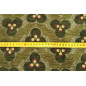 Upholstery Fabric, Turkish Fabric By the Meter, By the Yard, Moss Green Tiger Eye Pattern Jacquard Upholstery Fabric