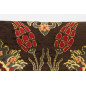 Upholstery Fabric, Turkish Fabric By the Meter, By the Yard, Brown Tulip Pattern Jacquard Chenille Upholstery Fabric