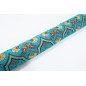 Upholstery Fabric,Turkish Fabric By the Meter, By the Yard, Turquoise Blue Carnation Pattern Upholstery Fabric