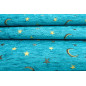 Upholstery Fabric,Turkish Fabric By the Meter, By the Yard, Turquoise Blue Arabian Night Pattern Upholstery Fabric