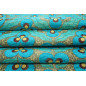 Upholstery Fabric,Turkish Fabric By the Meter, By the Yard, Turquoise Blue Tiger Eye Pattern Jacquard Upholstery Fabric