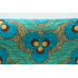 Upholstery Fabric,Turkish Fabric By the Meter, By the Yard, Turquoise Blue Tiger Eye Pattern Jacquard Upholstery Fabric