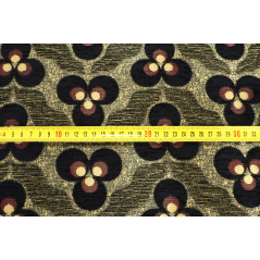 Turkish Upholstery Fabric,Turkish Fabric By the Yards, Black Tiger Eye Pattern Jacquard Chenille Upholstery Fabric