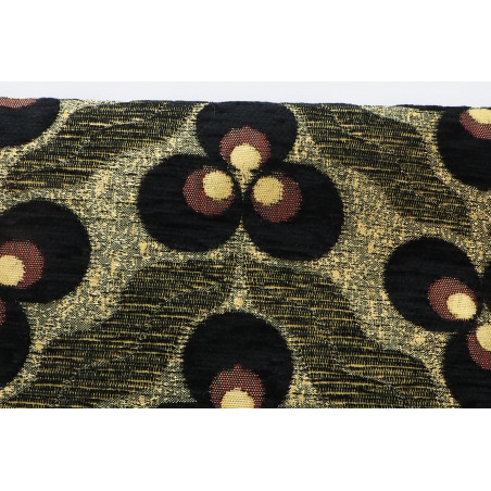 Upholstery Fabric,Turkish Fabric By The Meter, By The Yard, Black Tiger Eye Pattern Jacquard Chenille Upholstery Fabric