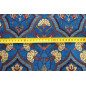 Upholstery Fabric, Upholstery Fabric By the Yard, Fabric By the Meter, Navy Blue Carnation Pattern Upholstery Jacquard Fabric