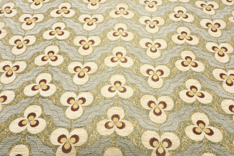 Upholstery Fabric, Turkish Fabric By the Meter, By the Yard, Beige Tiger Eye Pattern Chenille Upholstery Fabric