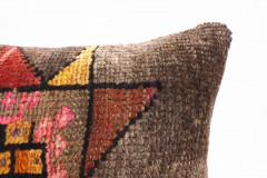 Carpet Pillow,  turkish rug pillow 12x20,carpet pillow,handmade pillow,boho pillow,vintage pillow, old pillow