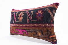 Carpet Pillow, ID 655, Carpet Rug Pillow 12x20, Turkish Rug Pillow, Handmade Pillow, Boho Pillow, Vintage Pillow, Rug Pillow