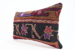 Carpet Pillow, ID 658, Carpet Rug Pillow 12x20, Turkish Rug Pillow, Handmade Pillow, Boho Pillow, Vintage Pillow, Rug Pillow