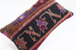 Carpet Pillow, ID 658, Carpet Rug Pillow 12x20, Turkish Rug Pillow, Handmade Pillow, Boho Pillow, Vintage Pillow, Rug Pillow