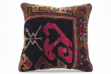 Carpet Pillow, Carpet Rug Pillow 16x16, Turkish Rug Pillow, Handmade pillow, boho pillow, vintage pillow, Rug pillow