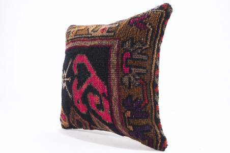 Carpet Pillow, ID 660, Carpet Rug Pillow 16x16, Turkish Rug Pillow, Handmade Pillow, Boho Pillow, Vintage Pillow, Rug Pillow