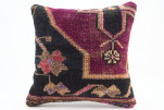 Carpet Pillow, ID 662, Carpet Rug Pillow 16x16, Turkish Rug Pillow, Handmade Pillow, Boho Pillow, Vintage Pillow, Rug Pillow