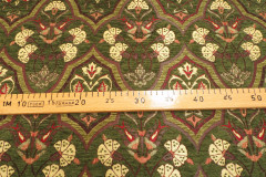 Upholstery Fabric, Turkish Upholstery Fabric, Fabric By the Meter, By the Yard, Moss Green Carnation Pattern Fabric