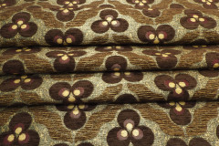 Turkish Upholstery Fabric,Turkish Fabric By the Yards, Black Tiger Eye Pattern Jacquard Chenille Upholstery Fabric