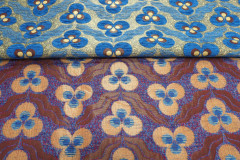 Turkish Upholstery Fabric,Turkish Fabric By the Yards, Navy Blue Tiger Eye Pattern Jacquard Chenille Upholstery Fabric