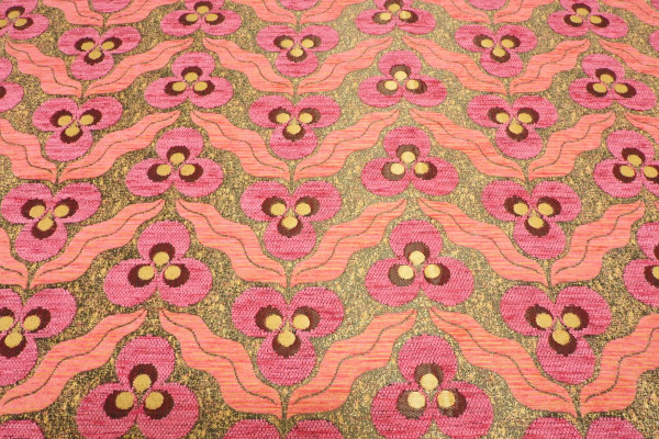 Upholstery Fabric,Turkish Fabric By The Meter, By The Yard, Pale Pink Tiger Eye Pattern Jacquard Chenille Upholstery Fabric