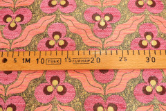 Turkish Upholstery Fabric,Turkish Fabric By the Yards, Pale Pink Tiger Eye Pattern Jacquard Chenille Upholstery Fabric