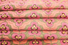 Turkish Upholstery Fabric,Turkish Fabric By the Yards, Pale Pink Tiger Eye Pattern Jacquard Chenille Upholstery Fabric