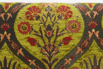 Upholstery Fabric, Turkish Fabric By the Meter, By the Yard, Green Tulip Pattern Jacquard Chenille