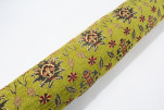 Upholstery Fabric, Turkish Fabric By the Meter, By the Yard, Green Tulip Pattern Jacquard Chenille