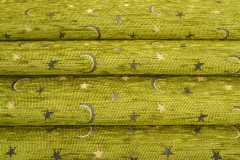 Upholstery Fabric, Turkish Fabric By the Meter, By the Yard, Green Arabian Night  Pattern Jacquard Chenille