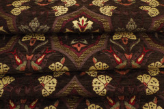 Upholstery Fabric, Turkish Fabric By the Meter, By the Yard, Brown Carnation Pattern Jacquard Chenille