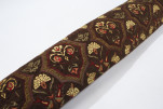 Upholstery Fabric, Turkish Fabric By the Meter, By the Yard, Brown Carnation Pattern Jacquard Chenille