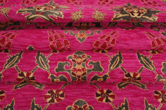 Upholstery Fabric, Turkish Fabric By the Meter, By the Yard, Pink Tulip Pattern Jacquard Chenille Upholstery Fabric